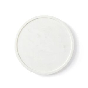 Beyaz Mermer Sunum Tepsi(26 Cm)