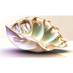 3 Boyutlu İnci İstiritye Desenli Duvar Kağıdı - Dkm814027