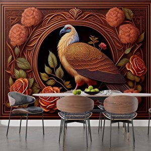 Tavuskuşu Tablo Görünümlü Duvar Kağıdı - Dkm921010