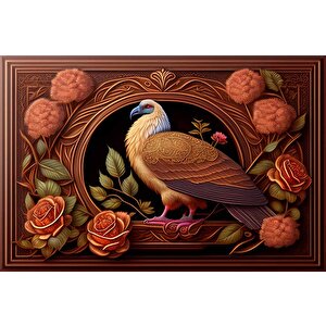 Tavuskuşu Tablo Görünümlü Duvar Kağıdı - Dkm921010