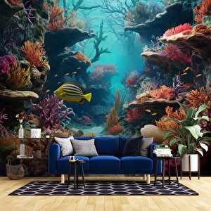 Su Altı Duvar Kağıdı Baskı - Dkm223014 450x200 cm