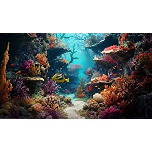 Su Altı Duvar Kağıdı Baskı - Dkm223014