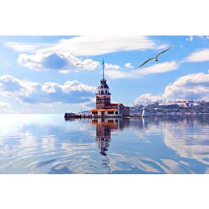 Üsküdar Kız Kulesi Temalı Duvar Kağıdı - Dkm485083