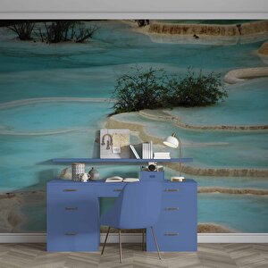 Pamukkale Manzaralı Duvar Kağıdı Baskı - Dkm545126