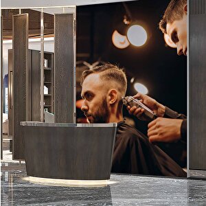 Berber-erkek Kuaförü Duvar Kağıdı Baskı - Dkm160127 900x315 cm