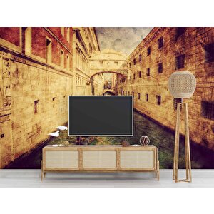 Eskitme Venedik Manzaralı Duvar Kağıdı - Dkb960105