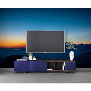 Dağ Manzaralı Gündoğumu Duvar Kağıdı Baskı - Dkm221012 400x200 cm