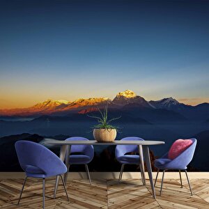 Dağ Manzaralı Gündoğumu Duvar Kağıdı Baskı - Dkm221030