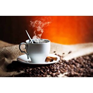 Fincan Ve Kahve Temalı Cafe Duvar Kağıdı Baskı - Dkm270100