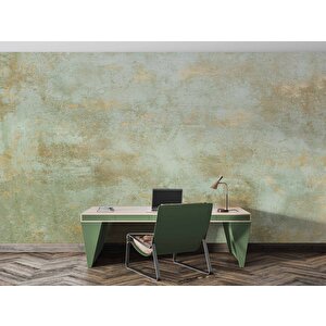 Eskitme Yeşil Duvar Temalı Duvar Kağıdı - Dkm631087