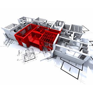 Mimari Proje Emlak Ve Gayrimenkul Duvar Kağıdı Baskı - Dkm317049