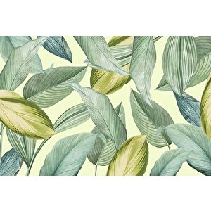 Sanatsal Yaprak Temalı Duvar Kağıdı - Dkm648005