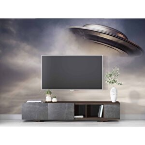 Ufo Duvar Kağıdı Baskı - Dkm438034 425x240 cm