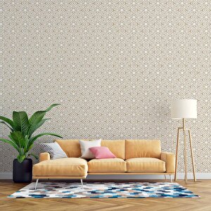 Geometrik Motifli Duvar Kağıdı - Dkb955095 375x300 cm