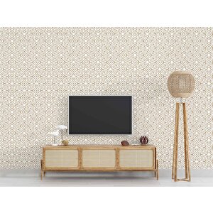 Geometrik Motifli Duvar Kağıdı - Dkb955087 150x300 cm