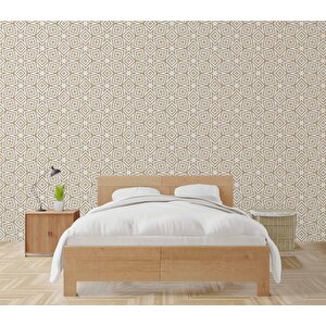 Geometrik Motifli Duvar Kağıdı - Dkb955068