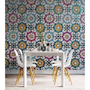 Turkuaz Mermer Desenli Duvar Kağıdı - Dkb950014