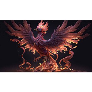 Anka Kuşu Desenli Duvar Kağıdı - Dkm718024