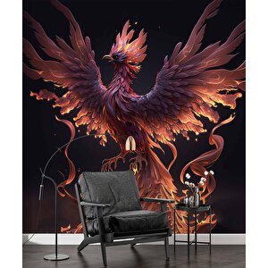 Anka Kuşu Desenli Duvar Kağıdı - Dkm718060