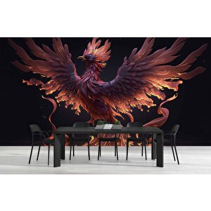 Anka Kuşu Desenli Duvar Kağıdı - Dkm718026