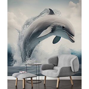 Yunus Balığı Temalı Duvar Kağıdı - Dkm588043