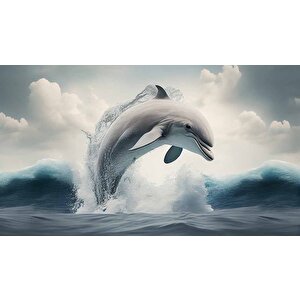 Yunus Balığı Temalı Duvar Kağıdı - Dkm588114