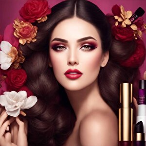 Kadın Güzellik Merkezi Duvar Kağıdı Baskı - Dkm129096