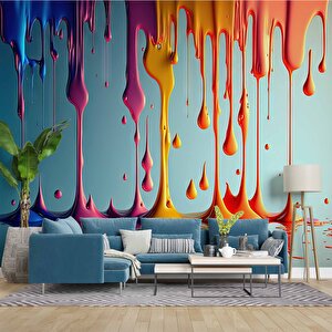 Akan Boya Temalı Duvar Kağıdı Baskı - Dkm557049 275x260 cm