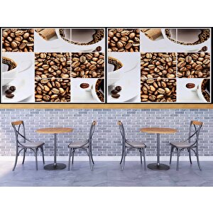 Kahve Çekirdeği Cafe Duvar Kağıdı Baskı - Dkm288012