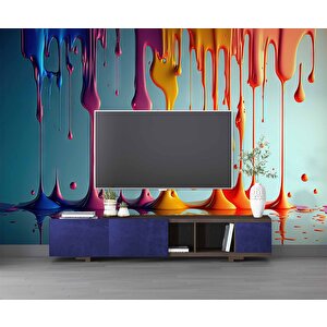 Akan Boya Temalı Duvar Kağıdı Baskı - Dkm557016 500x200 cm