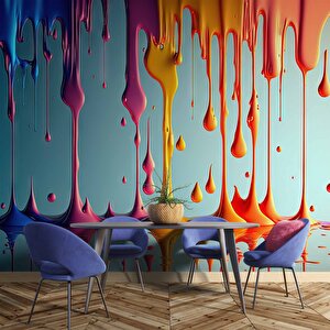 Akan Boya Temalı Duvar Kağıdı Baskı - Dkm557016