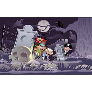 Hallowen Çocuk Odası Duvar Kağıdı Baskı - Dkm435001