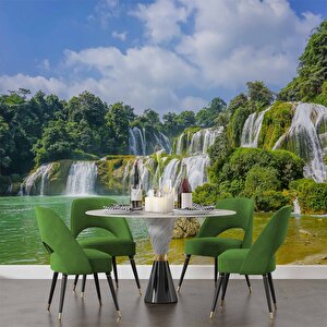 Nehir Ve Şelale Manzaralı Duvar Kağıdı - Dkm852116