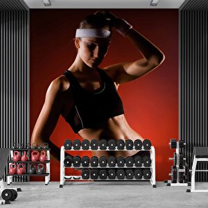 Kadın Spor Salonu Için Duvar Kağıdı - Dkm345114 325x315 cm