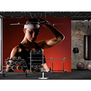 Kadın Spor Salonu Için Duvar Kağıdı - Dkm345088