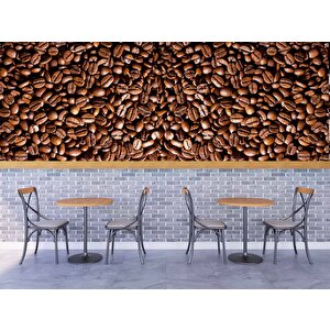 Kahve Çekirdeği Cafe Duvar Kağıdı Baskı - Dkm261023
