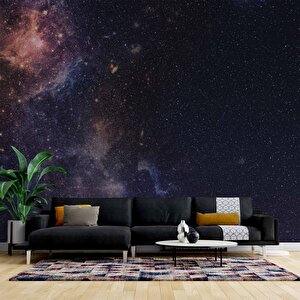 Uzaydaki Yıldız Manzaralı Duvar Kağıdı Baskı - Dkm535040 600x240 cm