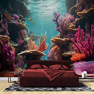 Su Altı Manzaralı Duvar Kağıdı Baskı - Dkm241092 300x300 cm