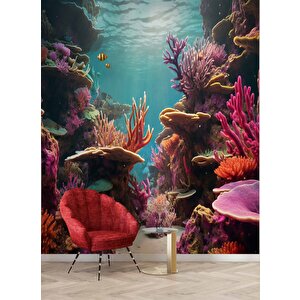 Su Altı Manzaralı Duvar Kağıdı Baskı - Dkm241092