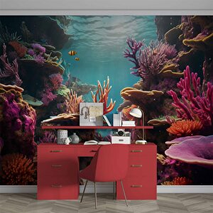 Su Altı Manzaralı Duvar Kağıdı Baskı - Dkm241109