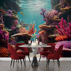 Su Altı Manzaralı Duvar Kağıdı Baskı - Dkm241109