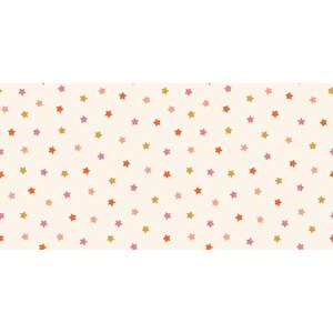 Pembe Yıldız Desenli Çocuk Odası Duvar Kağıdı Baskı - Dkm176094
