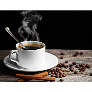 Kahve Fincanı Cafe Duvar Kağıdı Baskı - Dkm289035