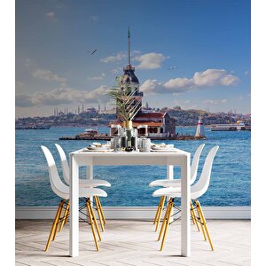 İstanbul Kız Kulesi Manzaralı Duvar Kağıdı - Dkm719070