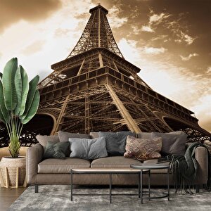 Fransa Paris Eyfel Kulesi Duvar Kağıdı - Dkm443035 450x240 cm