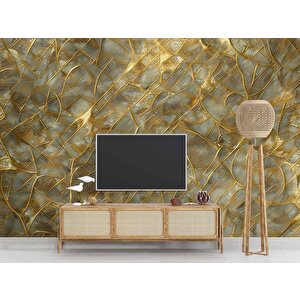 Zümrüt Mermer Desenli Duvar Kağıdı - Dkm481074 375x280 cm