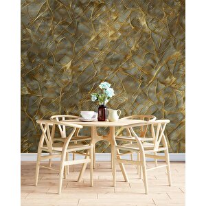 Zümrüt Mermer Desenli Duvar Kağıdı - Dkm481116