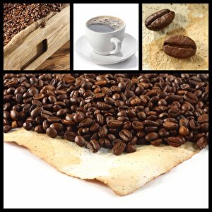 Kahve Çekirdekli Cafe Duvar Kağıdı Baskı - Dkb275072