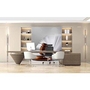Tokmak Temalı Hukuk Duvar Kağıdı Baskı - Dkm144064