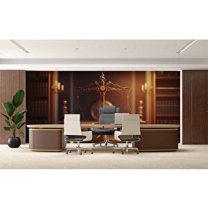 Adalet Temalı Duvar Kağıdı Baskı - Dkm145019 600x200 cm